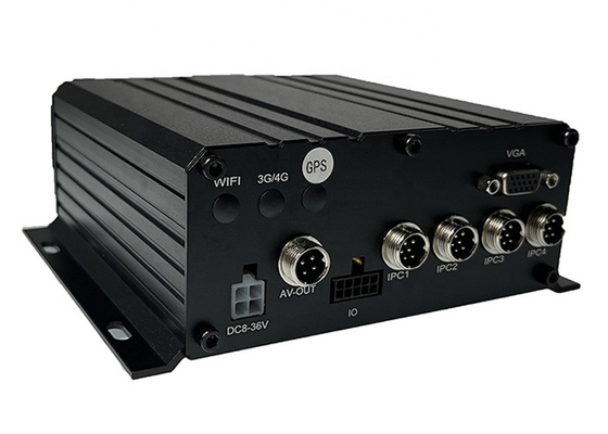 H.265 4G মোবাইল NVR 1080P AHD যানবাহন CCTV DVR MNVR 4 CH HDD SD কার্ড স্টোরেজ