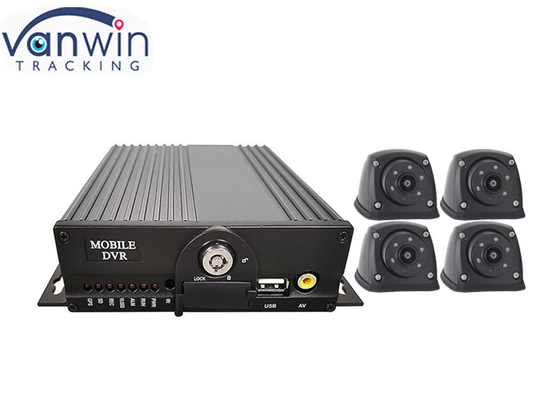AHD 1080P 4G ডুয়াল এসডি কার্ড 4ch জিপিএস মোবাইল সিসিটিভি ডিভিআর