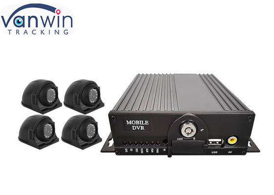 AHD 1080P 4G ডুয়াল এসডি কার্ড 4ch জিপিএস মোবাইল সিসিটিভি ডিভিআর