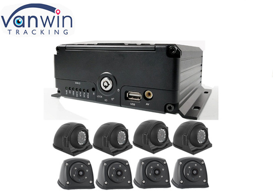 GPS 4G ওয়াইফাই অ্যালার্ম সহ 8CH HDD SSD SD Cardvehicle dvr