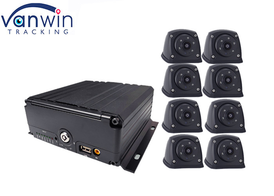 GPS 4G ওয়াইফাই অ্যালার্ম সহ 8CH HDD SSD SD Cardvehicle dvr