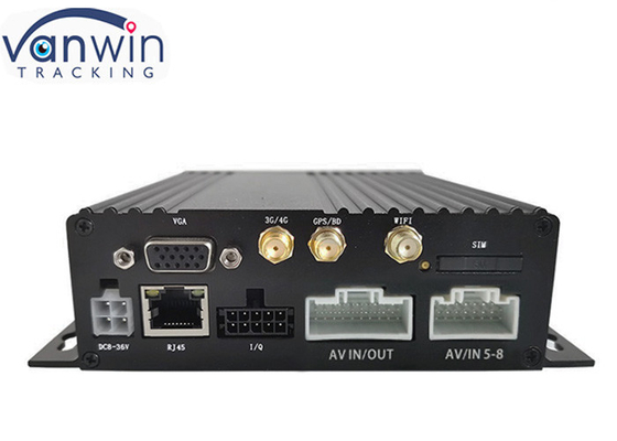 HDMI আউটপুট অ্যালার্ম জি সেন্সর সহ 8ch Linux অটোমোটিভ DVR রেকর্ডার