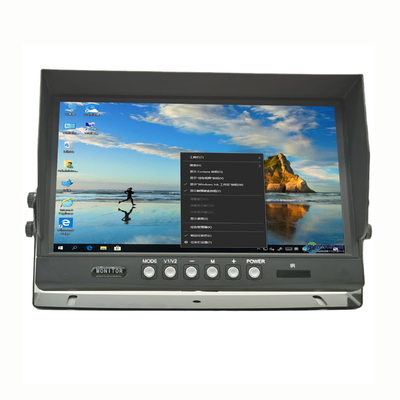 Private Mold 10inch IPS LCD Screen VGA 4Pin Female Car Monitor For MDVR