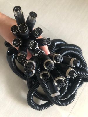 কাস্টমাইজ করুন ডিভিআর আনুষাঙ্গিক এম 12 4 পিন মহিলা / পুরুষ থেকে আরসিএ / বিএনসি ডিসি সংযোগকারী / অ্যাডাপ্টার তারগুলি