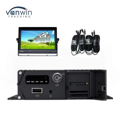 DC 12V 36V H.265 4CH HD 1080P কার মোবাইল DVR ড্যাশ ক্যাম রেকর্ডার ওয়্যারলেস ট্রান্সফার সহ