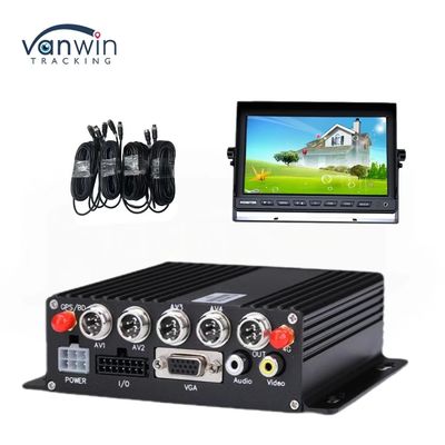 DC 12V 36V H.265 4CH HD 1080P কার মোবাইল DVR ড্যাশ ক্যাম রেকর্ডার ওয়্যারলেস ট্রান্সফার সহ
