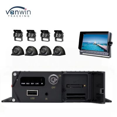 8CH 1080P H.265 HD GPS যানবাহন মোবাইল DVR রেকর্ডার 12V 2.5A এবং 5V 2A আউটপুট সহ