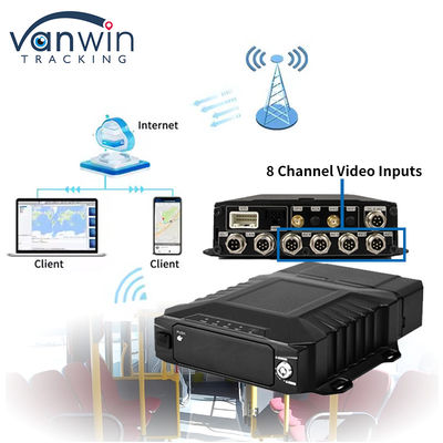 8 চ্যানেল 4G ওয়াইফাই 1080P HDD মোবাইল DVR যানবাহন নজরদারি AHD রিয়েল টাইম ভিউ Mdvr
