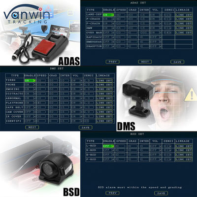 8CH 1080p 4G এআই মোবাইল ডিভিআর ADAS DMS BSD ক্যামেরা সিস্টেমের সাথে ট্রাকের জন্য জিপিএস মোবাইল ডিভিআর