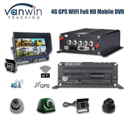 4CH 1080P HDD মোবাইল DVR 4G GPS রিয়েল টাইম মনিটরিং এবং ট্র্যাকিং ডেটা স্টোরেজ ডিভাইস