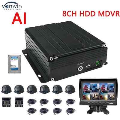 ADAS DMS সহ 8CH 1080P এআই এমডিভিআর, ট্রাক বাসের জন্য 4 জি জিপিএস যানবাহন ভিডিও রেকর্ডার, সমর্থন এইচডিডি এসএসডি OEM
