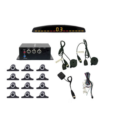 অটো পার্কট্রনিক এলইডি পার্কিং সেন্সর 16 সেন্সর সহ বিপরীত ব্যাকআপ গাড়ি পার্কিং মনিটর ডিটেক্টর সিস্টেম ব্যাকলাইট