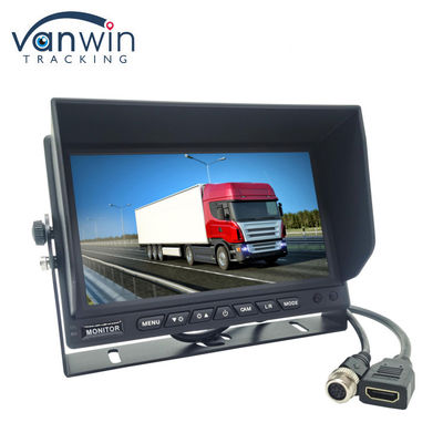7 ইঞ্চি উচ্চ রেজোলিউশন 1024x600 রেজোলিউশন MDVR এর জন্য HDMI সংযোগকারী সহ গাড়ী টিভি মনিটর