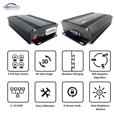 3D HD 1080P 360 গাড়ি পার্কিং ক্যামেরা ট্রাক বিপরীত সতর্কতা ক্যামেরা গাড়ি 360 ডিগ্রী ক্যামেরা পাখির চোখের নিরাপত্তা সিস্টেম