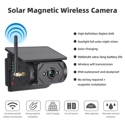 Solar Powered WiFi Backup Security System Waterproof CCD Image Sensor Dash Cam