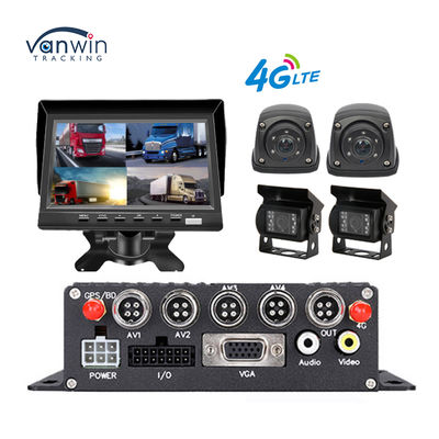 4CH MDVR 1080P ভিডিও রেকর্ডার জিপিএস 4G রিমোট রিয়েল টাইম মনিটরিং সঙ্গে বাস ট্রাক ভ্যান ফ্লিট ম্যানেজমেন্ট জন্য