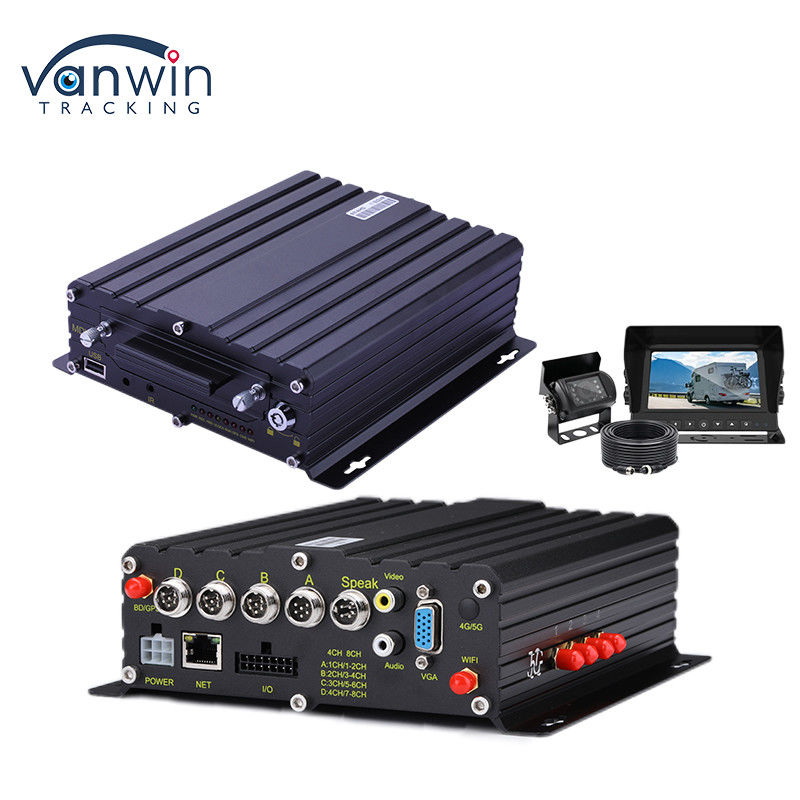 H.265 4CH HD যানবাহন মোবাইল DVR 1080P এআই গাড়ি রেকর্ডার অ্যালার্ম ইনপুট পালস গতি ইনপুট সহ