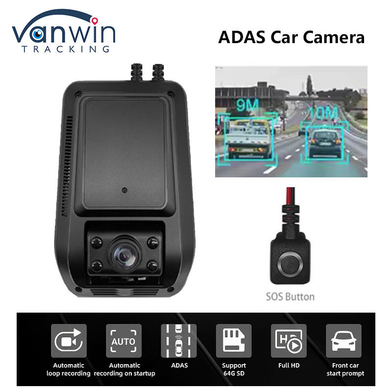 MINI 2CH 4CH 4G ট্রাক বাস ট্যাক্সির জন্য ADAS DMS 4G জিপিএস সহ ডুয়াল লেন্স এআই ড্যাশ ক্যাম