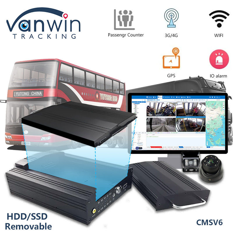 OEM 8CH HD 1080P HDD মোবাইল ডিভিআর 4G জিপিএস ওয়াইফাই এমডিভিআর সহ ফ্লিট ম্যানেজমেন্ট সিস্টেমের জন্য