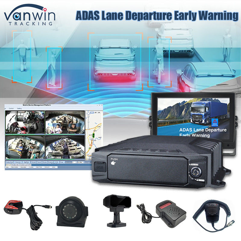 8CH 1080P Ai HDD মোবাইল DVR রিয়েল টাইম মনিটরিং এবং ট্র্যাকিং 4G Ai Adas DMS MDVR CCTV সিস্টেম