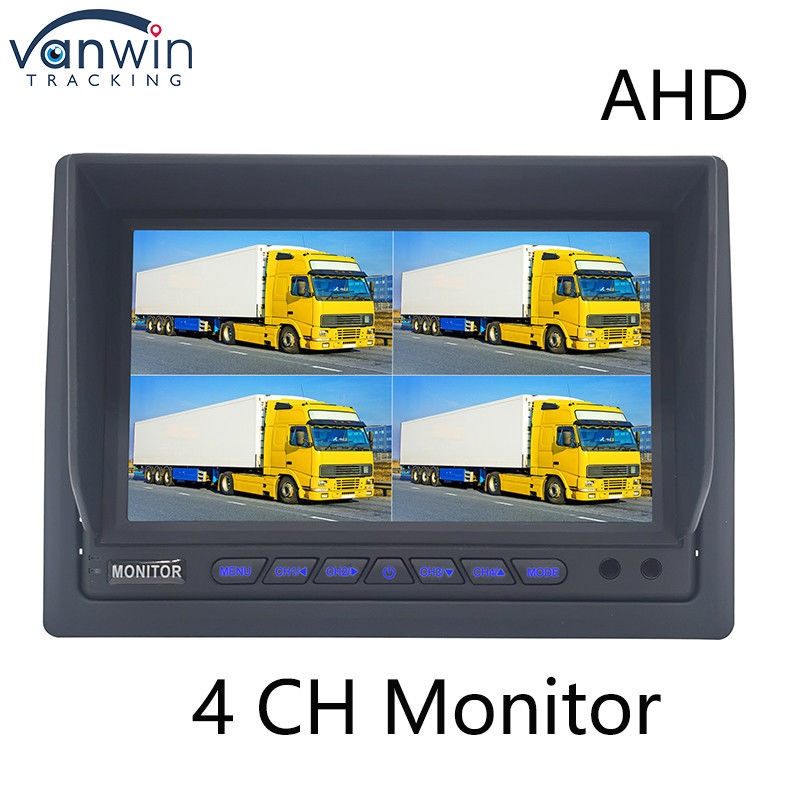 AHD মনিটর 4 চ্যানেল 7 ইঞ্চি ফুল এইচডি1080P MDVR স্প্লিট ডিসপ্লে গাড়ি মনিটর গাড়ির জন্য
