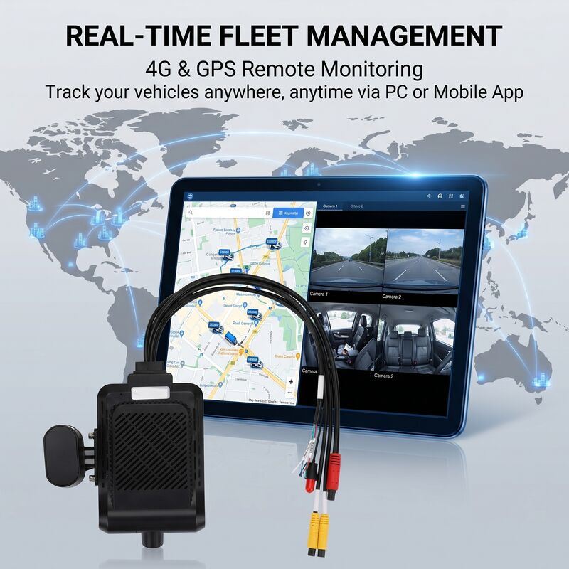 4G GPS WIFI AI ADAS DMS BSD Dashcam Recorder MDVR System for Fleet Management